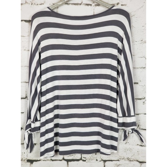 SOFT SURROUNDINGS "Adrift" Striped Top - Picture 4 of 6